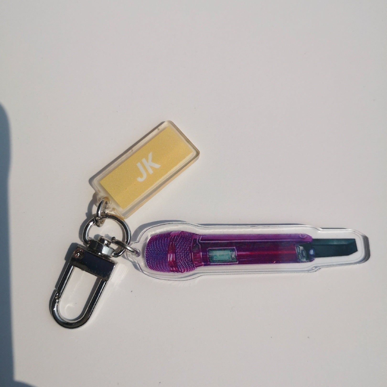 BTS MICROPHONE ACRYLIC KEYCHAIN