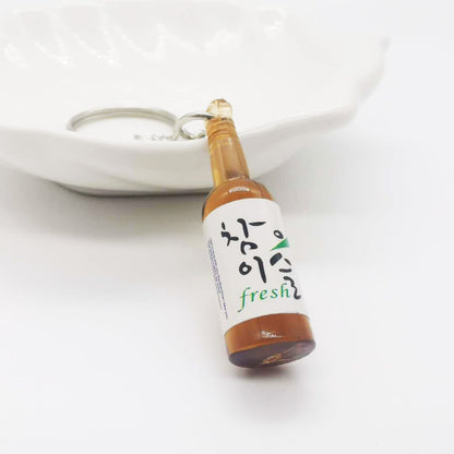 KOREAN SOJU BOTTLE ACRYLIC KEYCHAINS