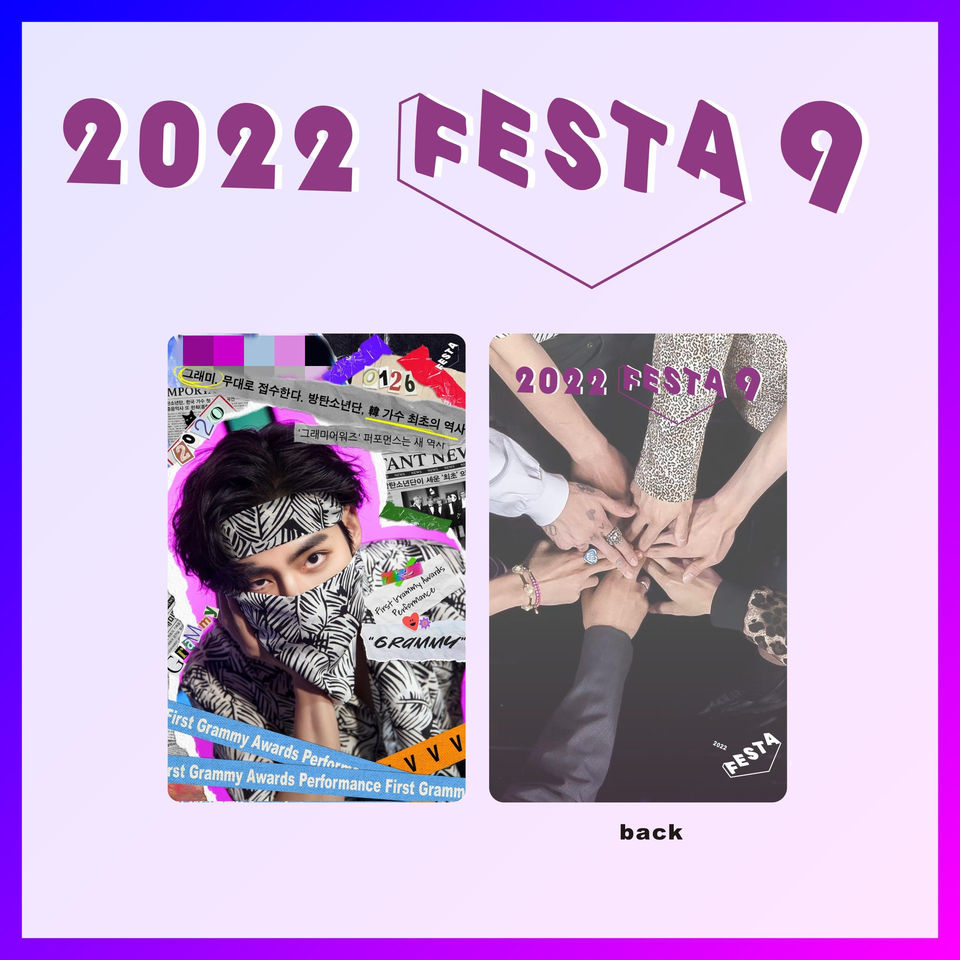 BTS 2022 FESTA PHOTO CARD SET