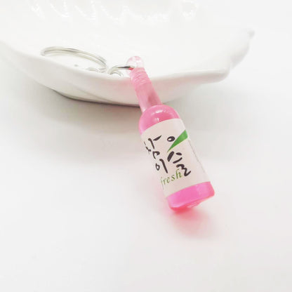 KOREAN SOJU BOTTLE ACRYLIC KEYCHAINS