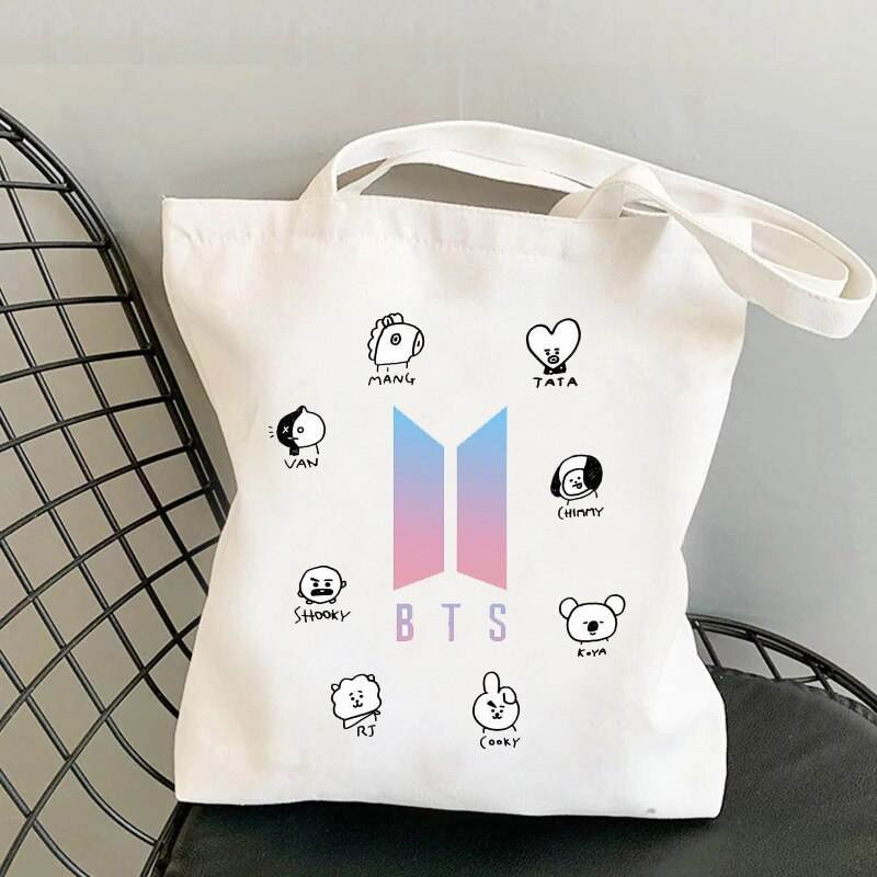 BTS Logo Tote Bag