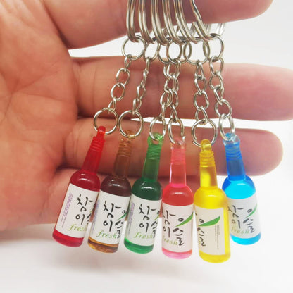 KOREAN SOJU BOTTLE ACRYLIC KEYCHAINS