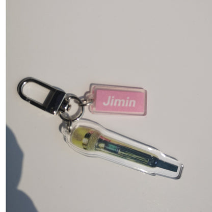 BTS MICROPHONE ACRYLIC KEYCHAIN