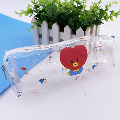 BT21 TRANSPARENT PENCIL CASE