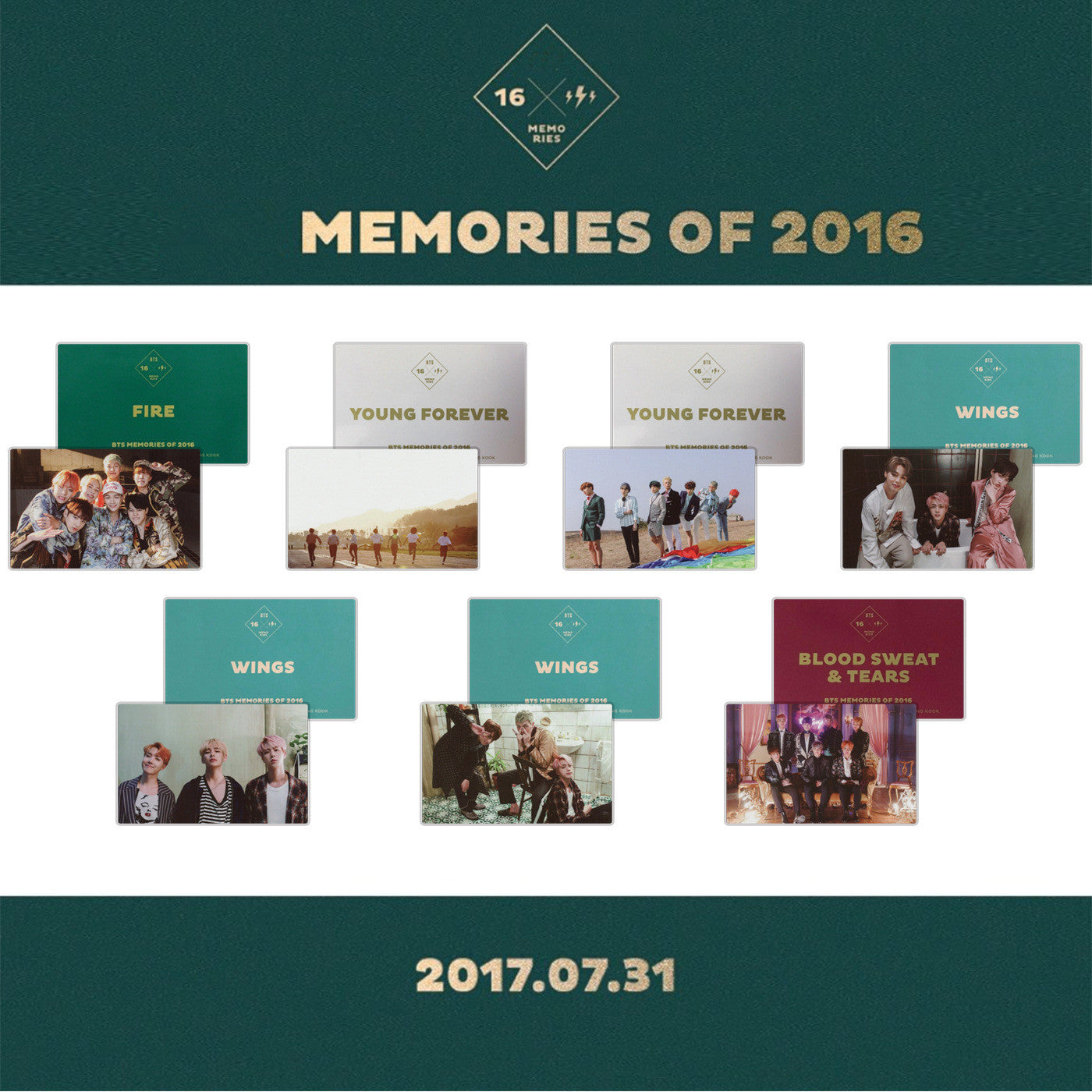 BTS MEMORIES OF 2016