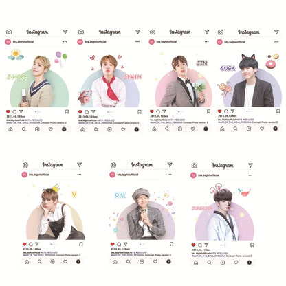 BTS INSTAGRAM LOMO CARDS