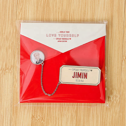 BTS SPEAK YOURSELF TOUR MERCH OSAKA CHAIN BADGE