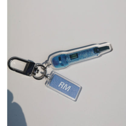 BTS MICROPHONE ACRYLIC KEYCHAIN