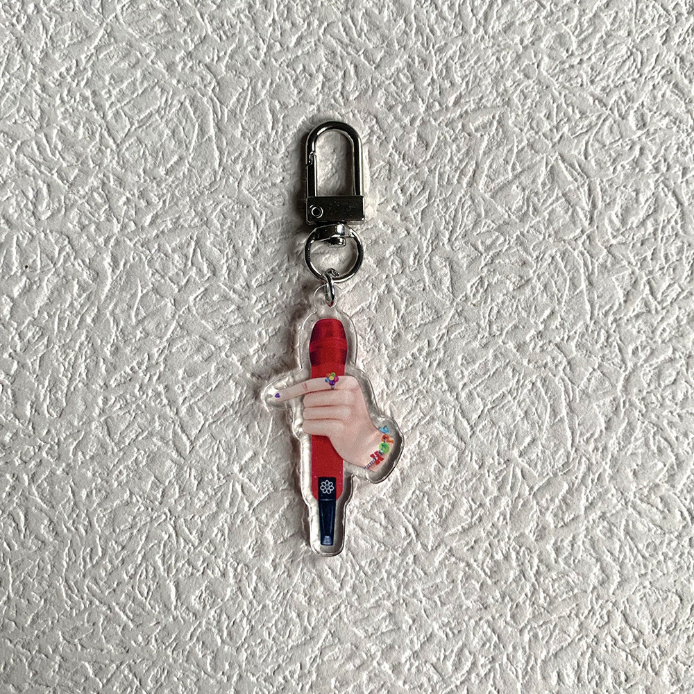 BTS MICROPHONE ACRYLIC KEYCHAIN