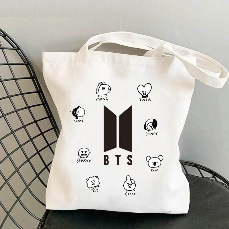BTS Logo Tote Bag
