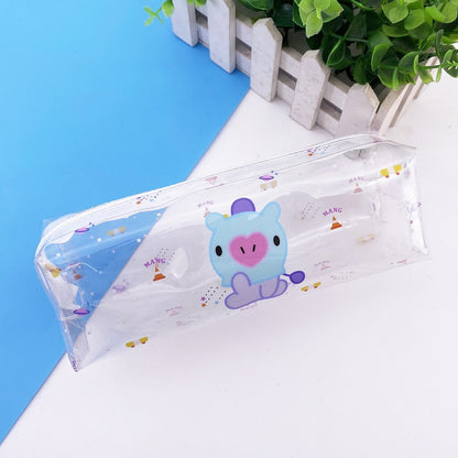 BT21 TRANSPARENT PENCIL CASE