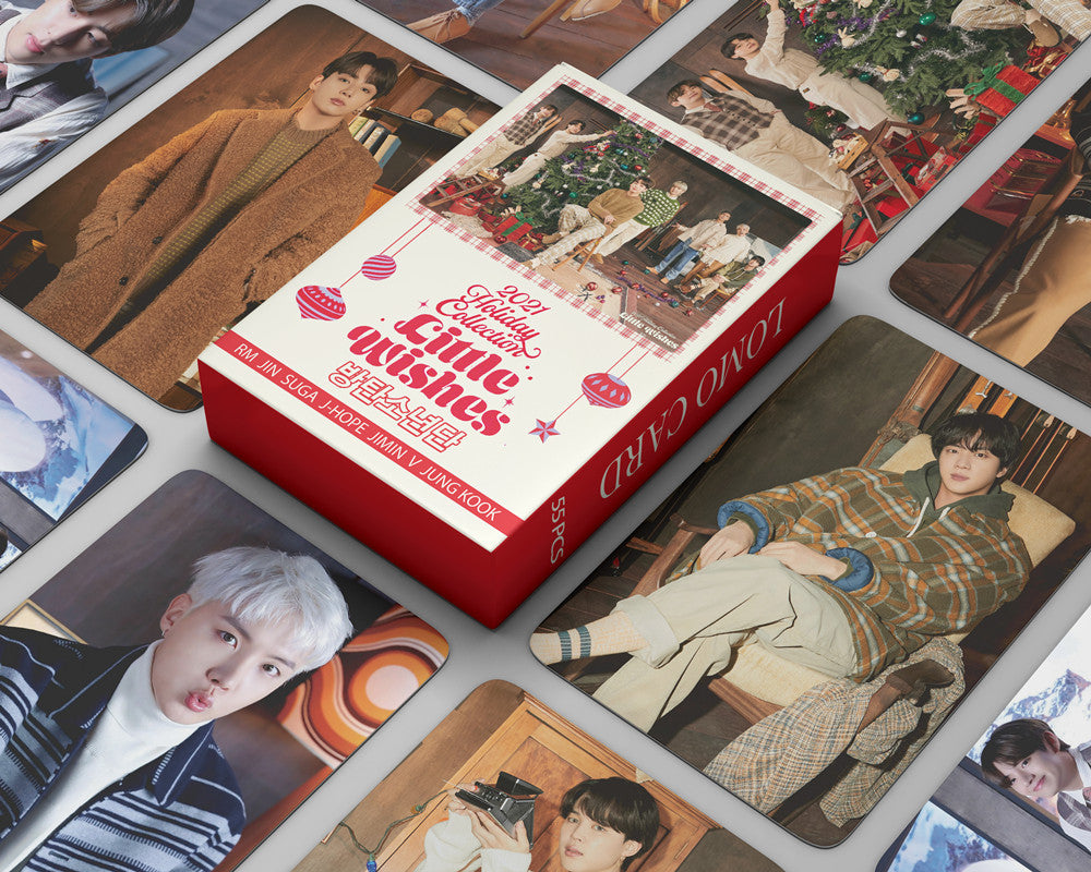 BTS 2021 HOLIDAY COLLECTION LITTLE WISHES PHOTO CARD SET
