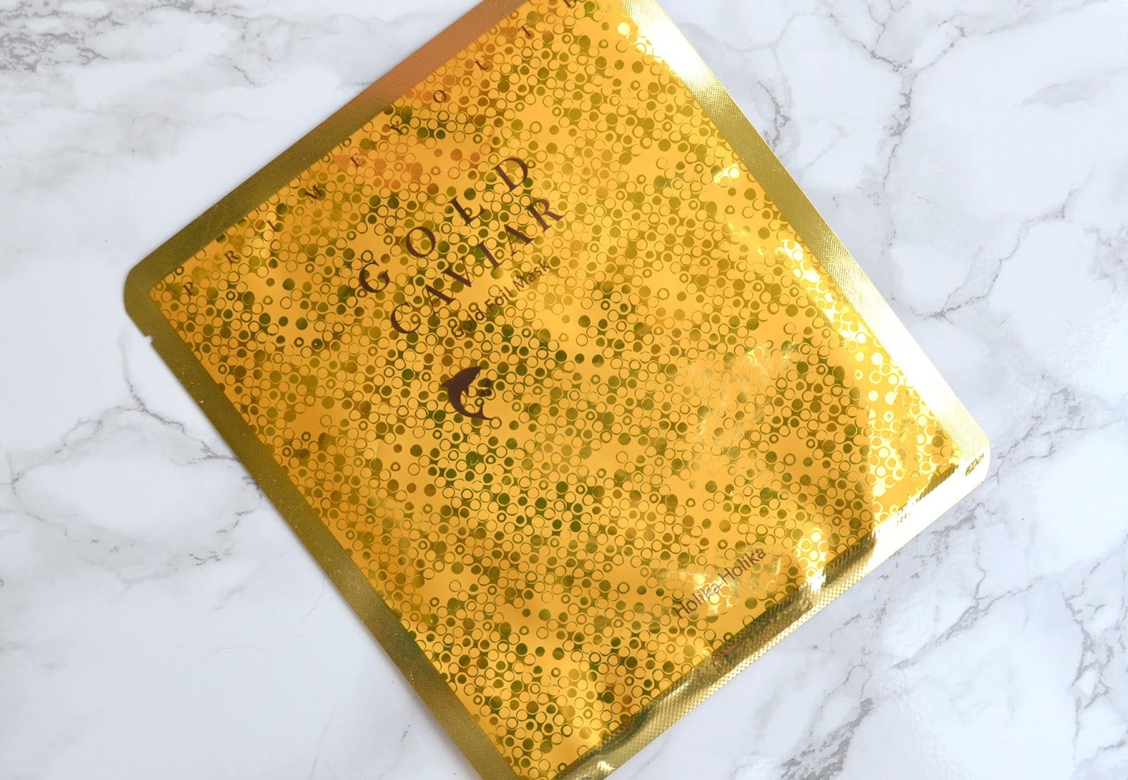 HOLIKA HOLIKA- 24k GOLD CAVIAR GOLD FOIL MASK SHEET