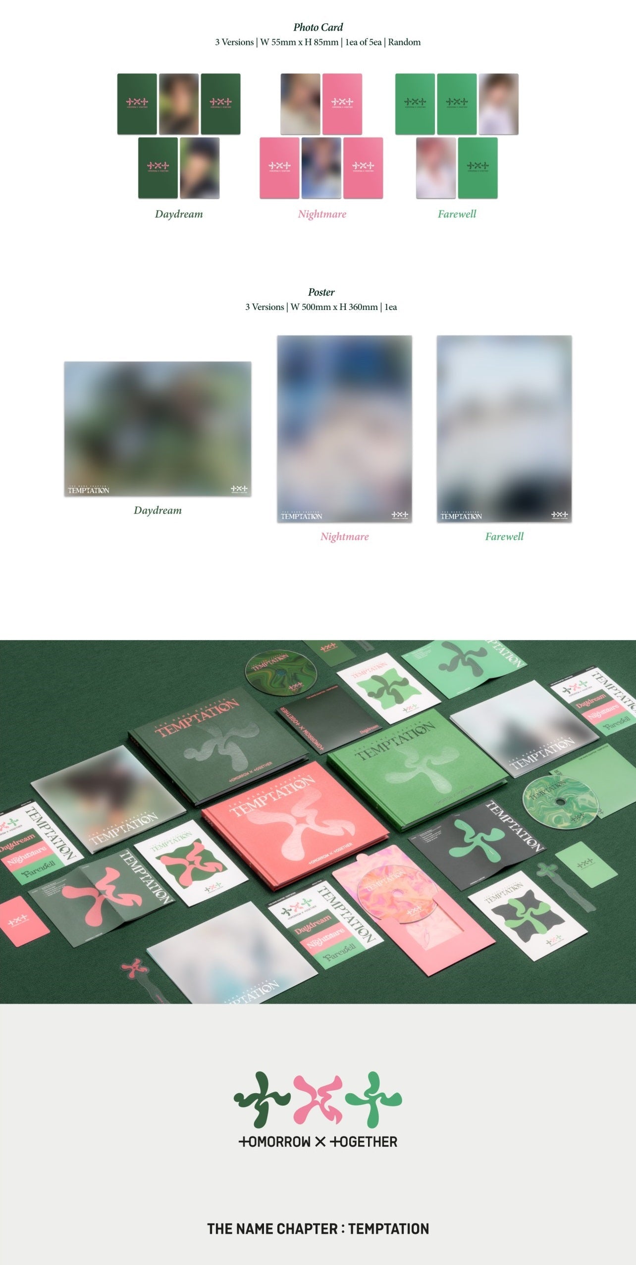 TXT - THE NAME CHAPTER TEMPTATION 5TH MINI ALBUM