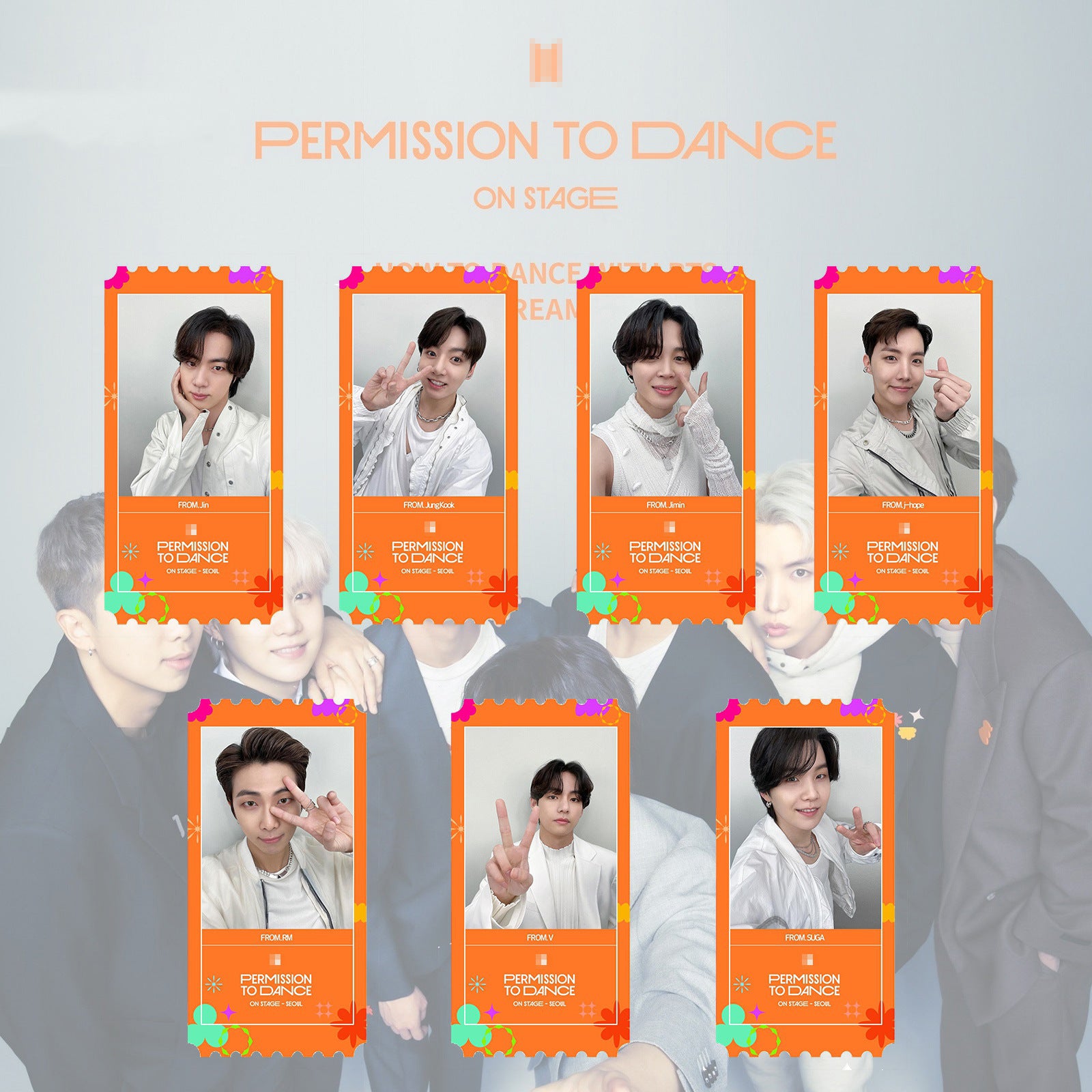 BTS PERMISSION TO DANCE SEOUL PHOTO CARD SET