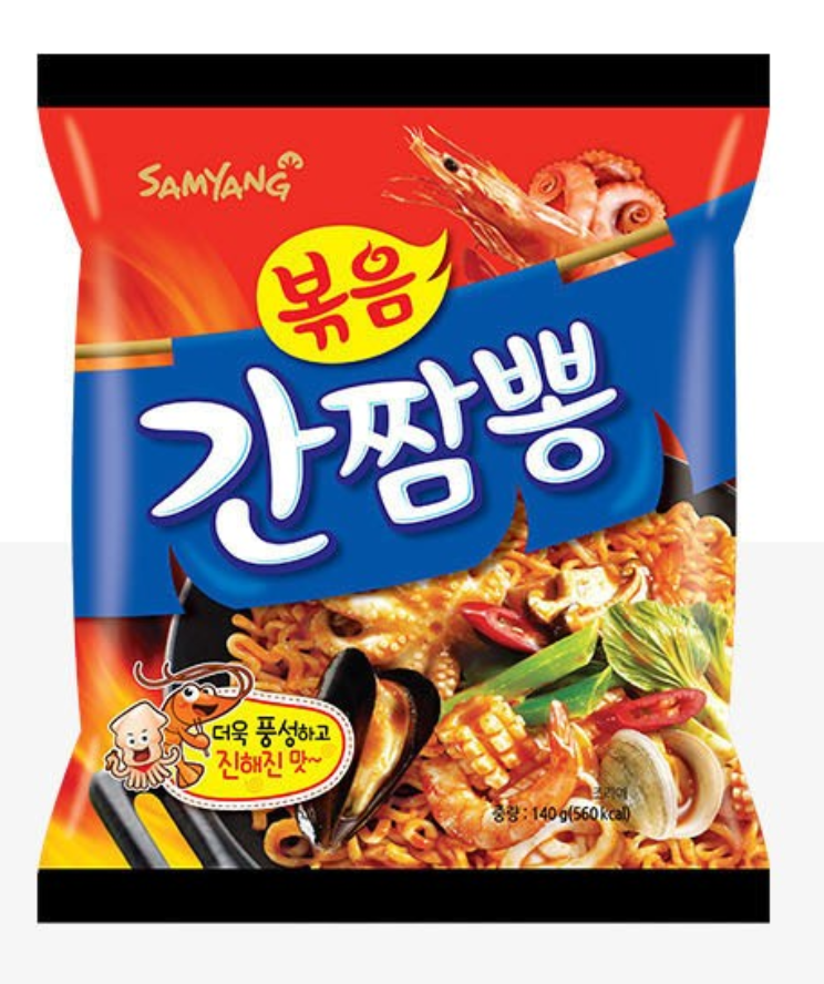 Spicy Seafood Stir-Fried Noodles (삼양 볶음 간짬뽕)