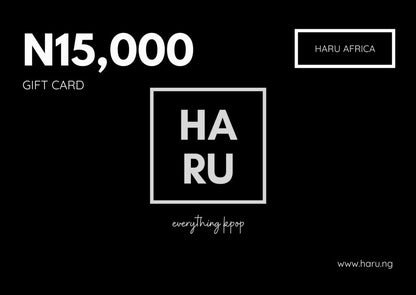 HARU Gift Cards