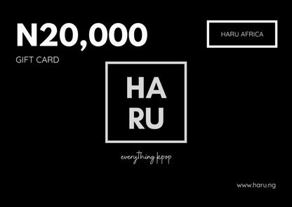 HARU Gift Cards