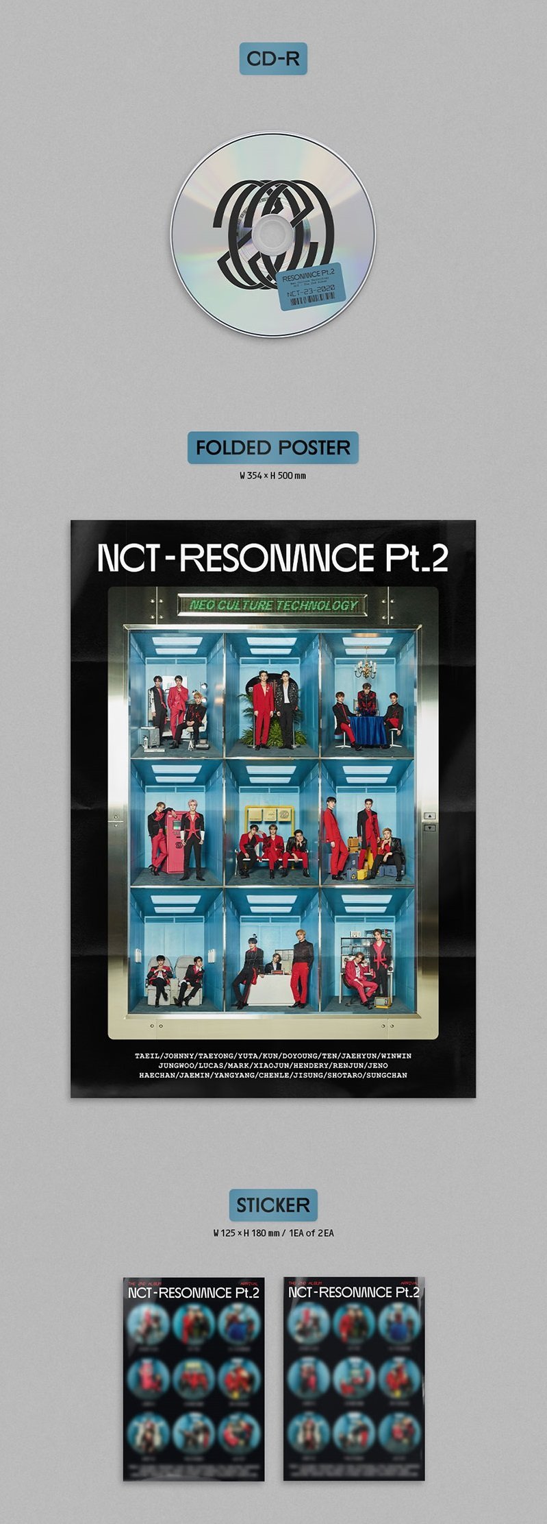 NCT - 2ND OFFICIAL ALBUM [RESONANCE PT.2] (ARRIVAL VER.)