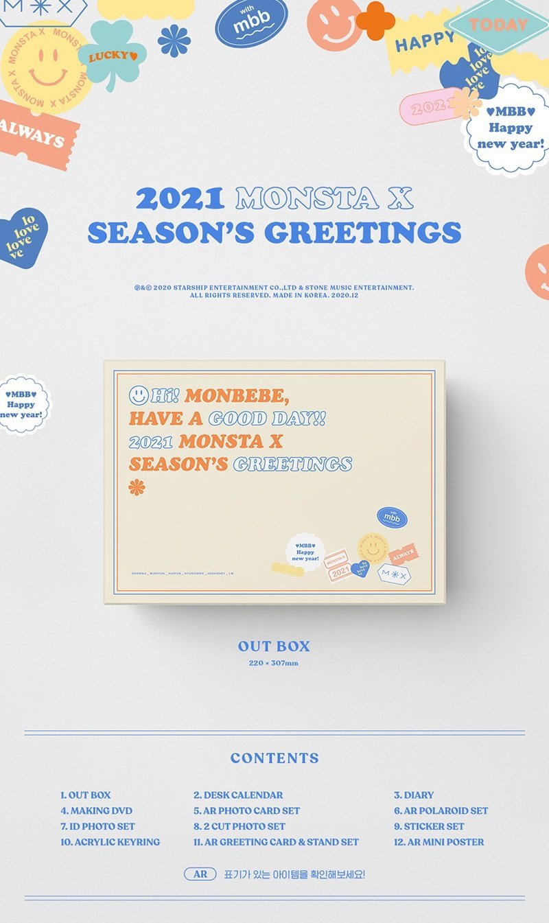 [PRE-ORDER] MONSTA X - 2021 SEASON'S GREETINGS