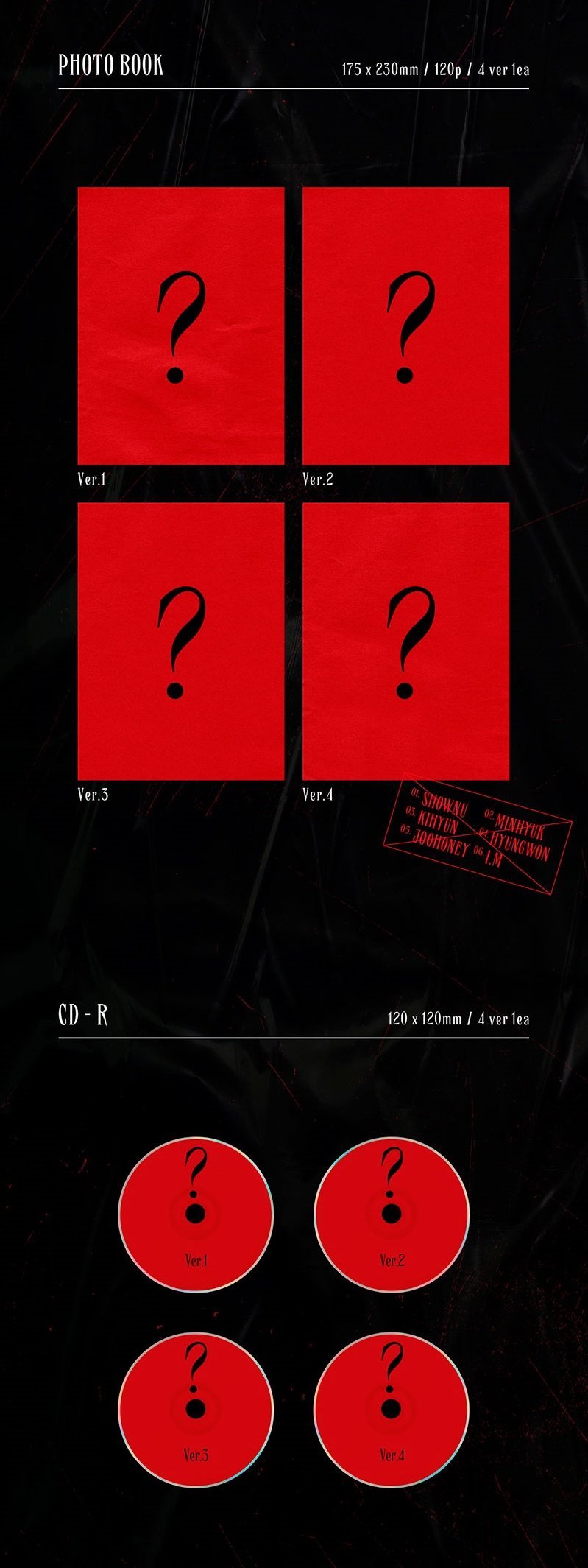 MONSTA X - 3RD FULL ALBUM [FATAL LOVE] [RANDOM]