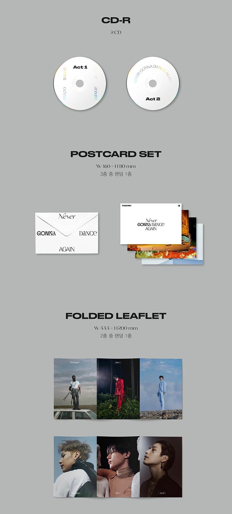 TAEMIN - 3RD FULL ALBUM [NEVER GONNA DANCE AGAIN] (EXTENDED VER.)