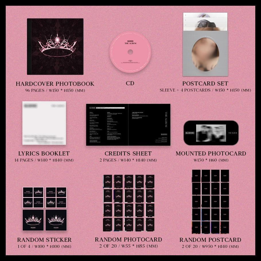 블랙 핑크-1 집 FULL ALBUM [THE ALBUM] + 선물 (포토 카드)