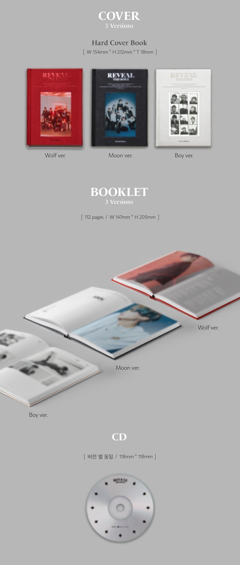 THE BOYZ - 1ST OFFICIAL ALBUM [REVEAL] (RANDOM)