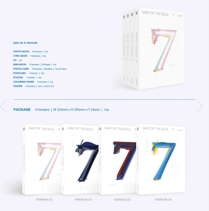 BTS MAP OF THE SOUL : 7 (RANDOM)
