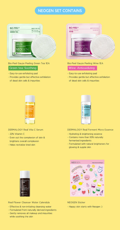 [NEOGEN] HAPPY SKIN STARTS HERE TRIAL KIT (5 SAMPLES)