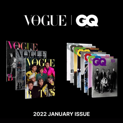 BTS X LV BY VOGUE GQ 2022 JANUARY ISSUE BTS SPECIAL EDITION