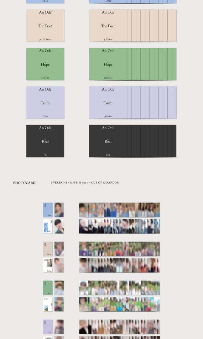 SEVENTEEN - 3RD FULL ALBUM [AN ODE] [RANDOM]