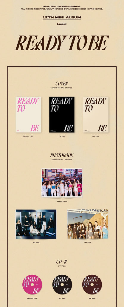 TWICE - READY TO BE 12TH MINI ALBUM