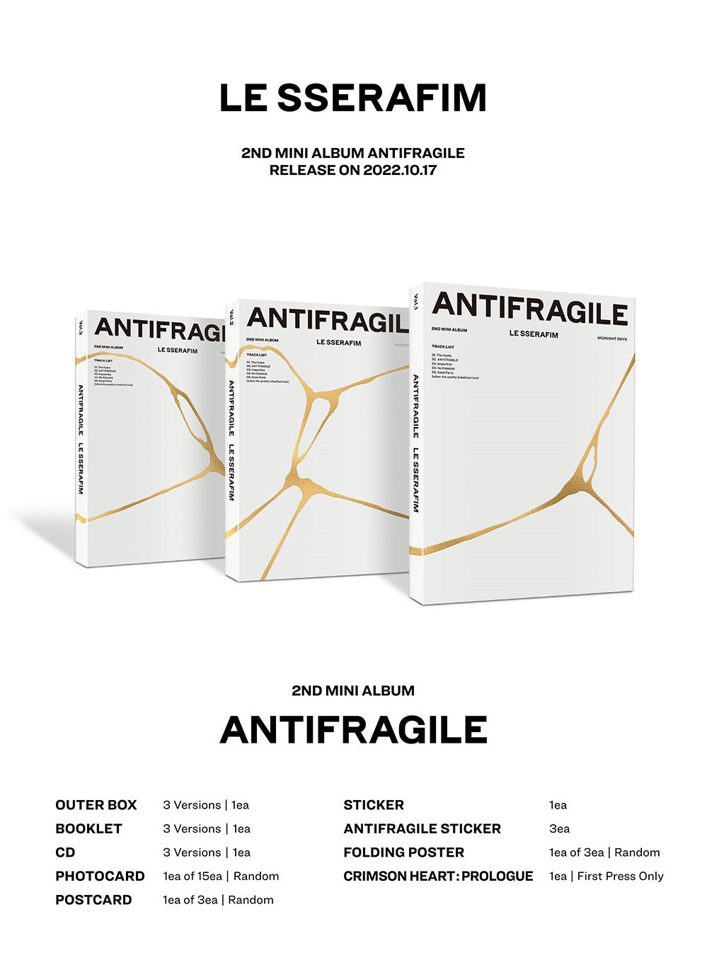 LE SSERAFIM - ANTIFRAGILE 2ND MINI ALBUM