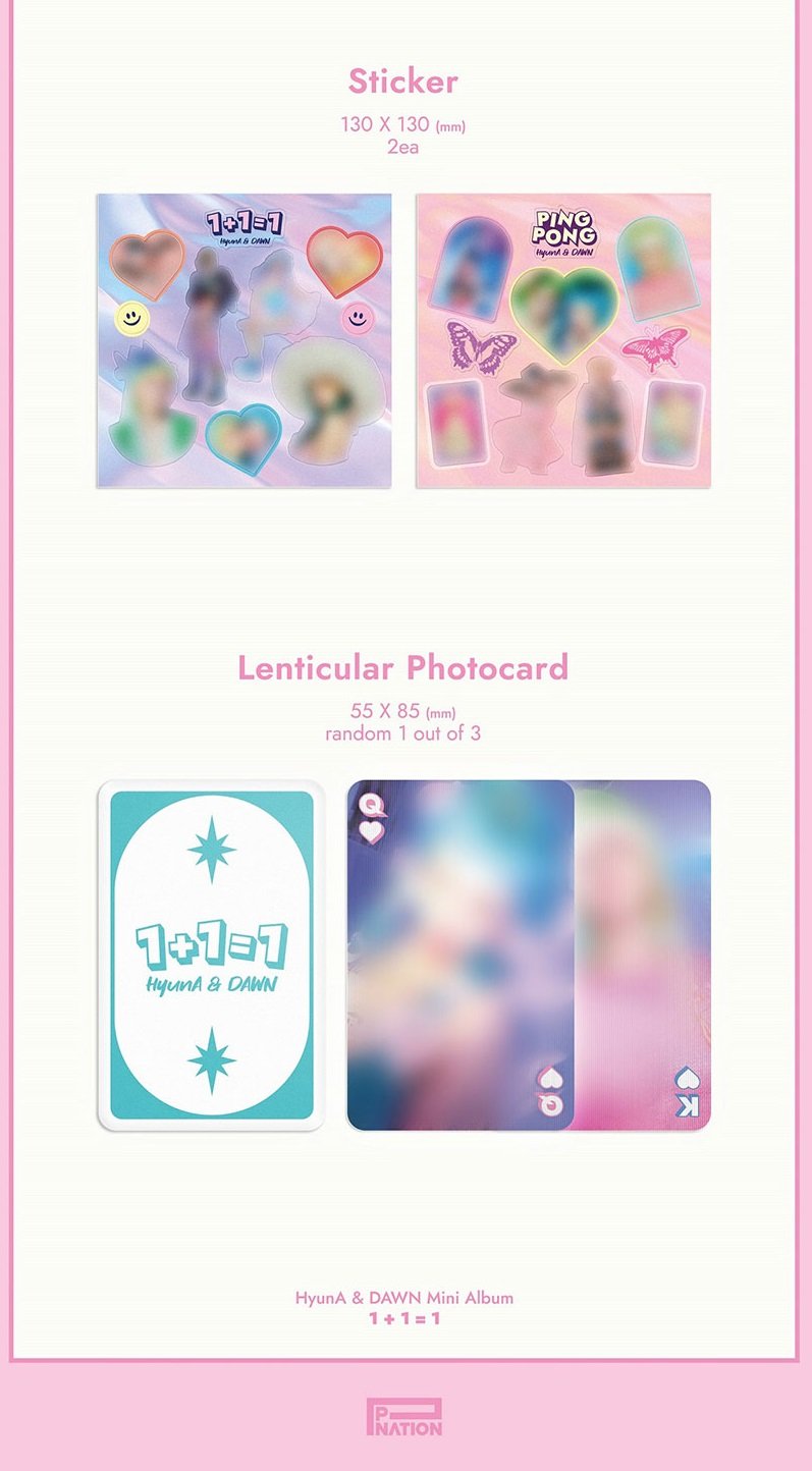 HYUNA&DAWN - 1ST MINI ALBUM 1+1=1