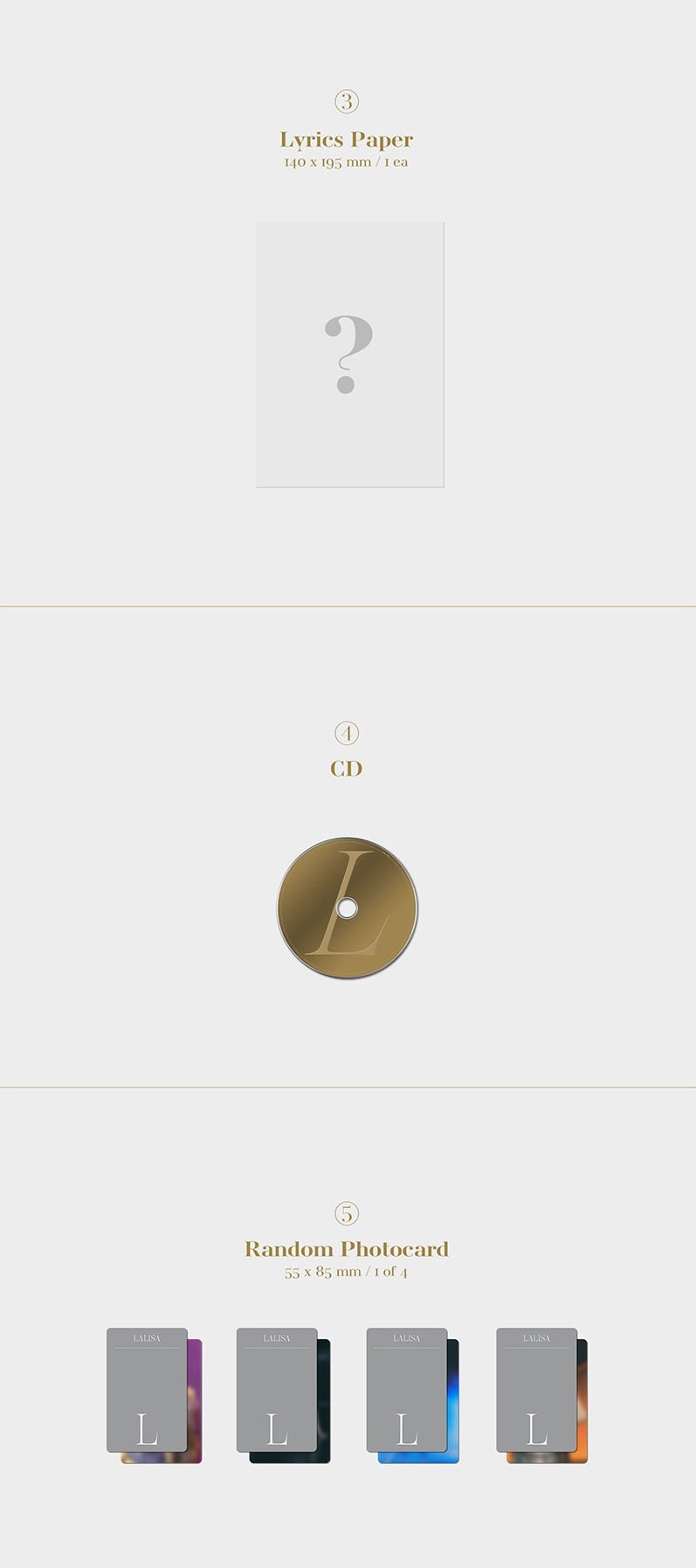 LISA - 1ST SINGLE ALBUM LALISA