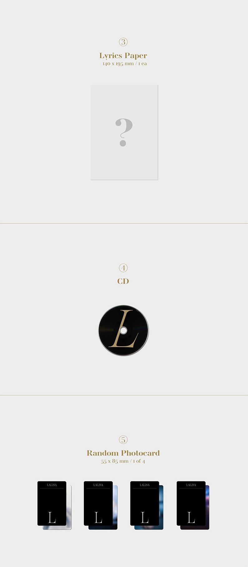 LISA - 1ST SINGLE ALBUM LALISA