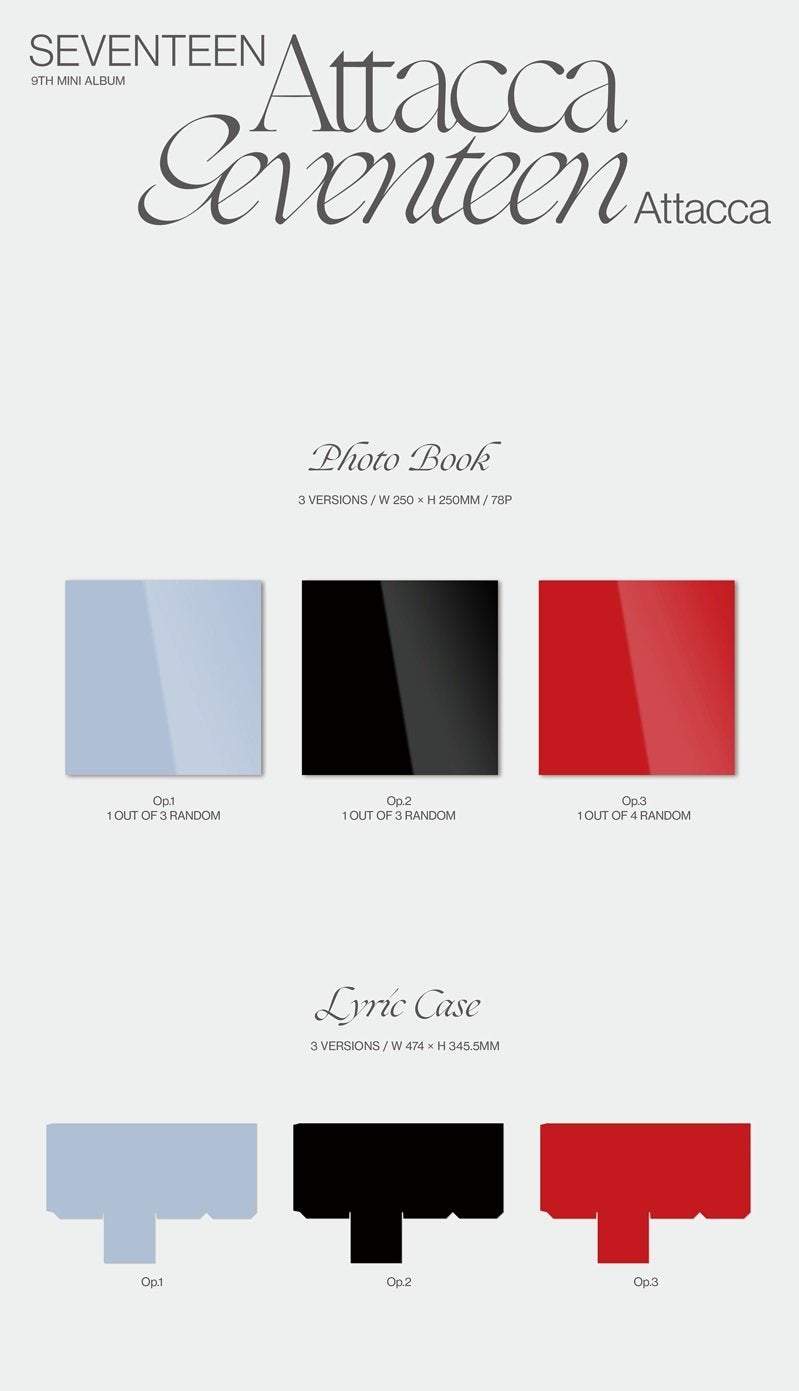 SEVENTEEN - 9TH MINI ALBUM ATTACCA [RANDOM]