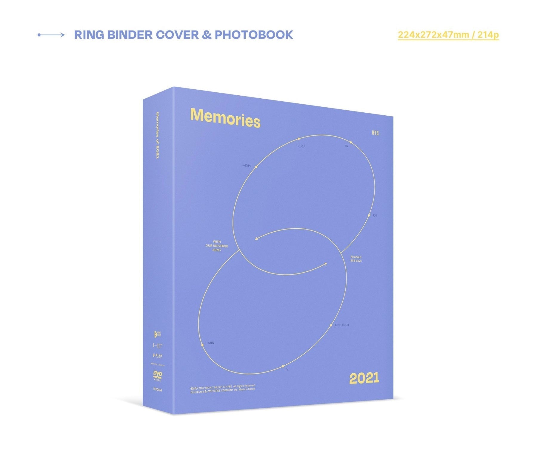 BTS MEMORIES OF 2021 DVD