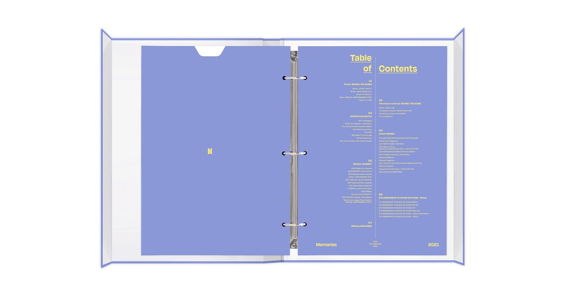 BTS MEMORIES OF 2021 DVD