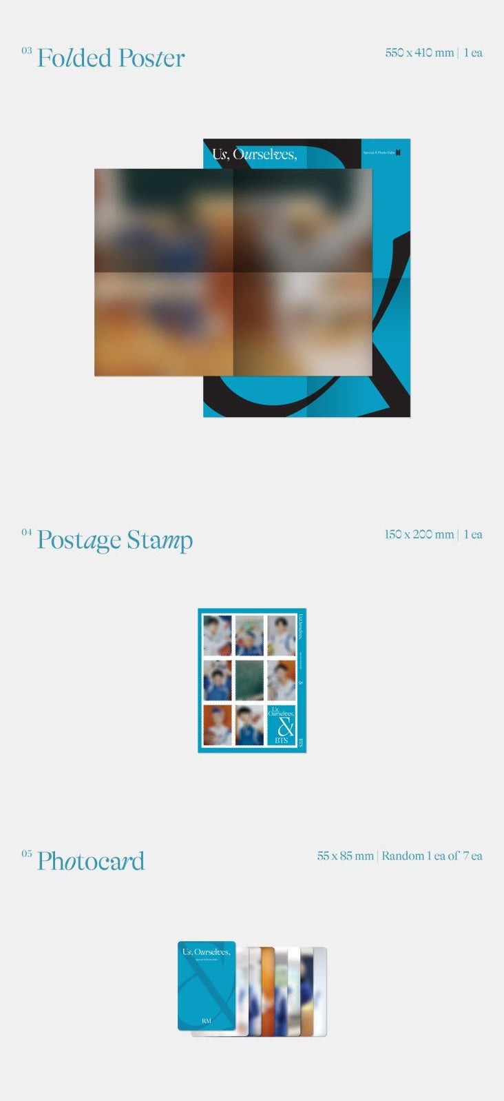 BTS - SPECIAL 8 PHOTO FOLIO US OURSELVES AND BTS WE SET