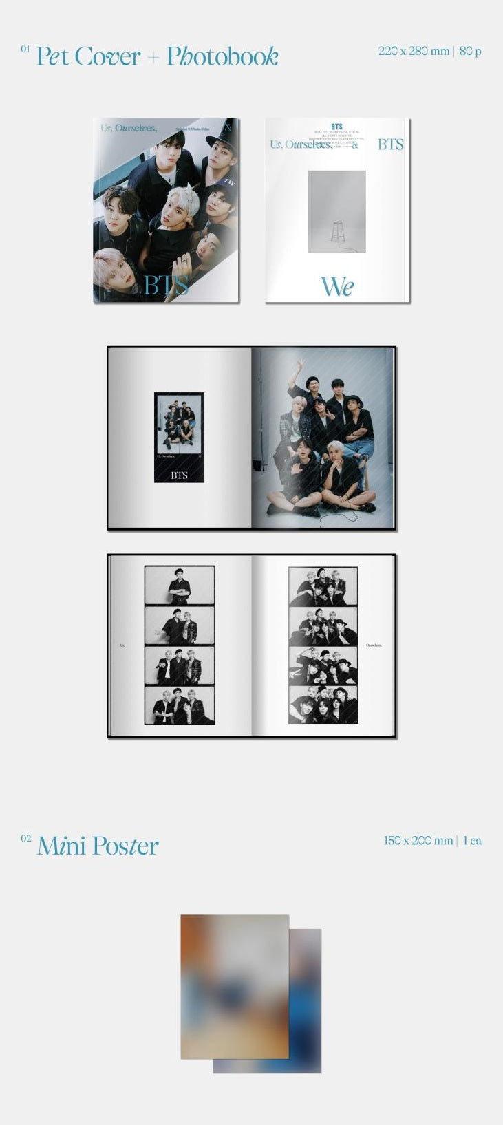 BTS - SPECIAL 8 PHOTO FOLIO US OURSELVES AND BTS WE SET