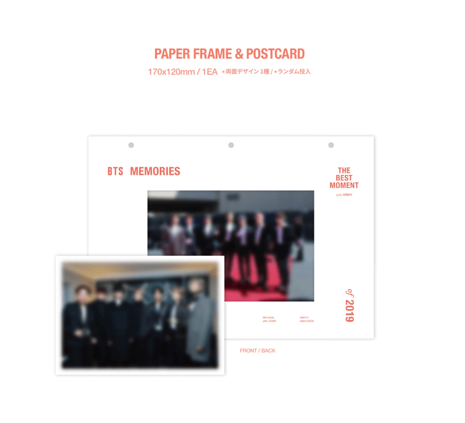 BTS MEMORIES OF 2019 DVD