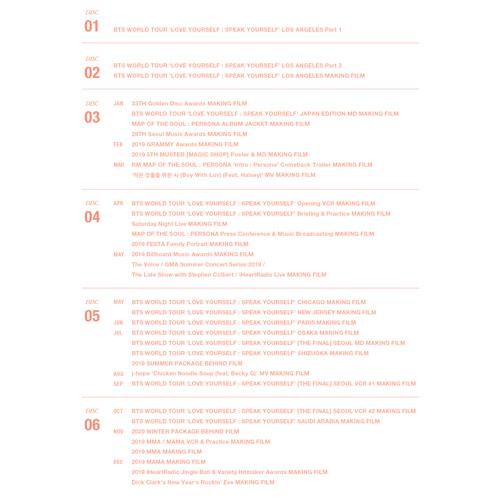 BTS MEMORIES OF 2019 DVD