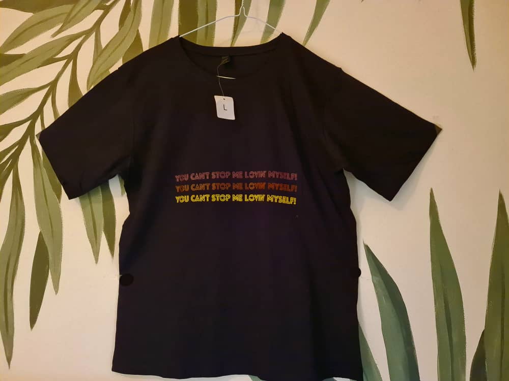 BTS IDOL LYRICS Custom Shirt(L)